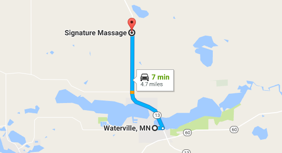 Signature Massage in Kilkenny Minnesota provides personal massage services for massage therapy clients in the Waterville, MN area.